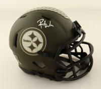 Roman Wilson Signed Steelers Salute To Service Alternate Speed Mini Helmet (Beckett) at PristineAuction.com