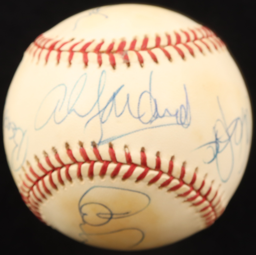 "The Beach Boys" ONL Baseball Signed & Inscribed By (6) with Al Jardine, Carl Wilson, Mike Love, Bruce Johnston (PSA) at PristineAuction.com "The Beach Boys" ONL Baseball Signed & Inscribed By (6) with Al Jardine, Carl Wilson, Mike Love, Bruce Johnston (PSA) at PristineAuction.com