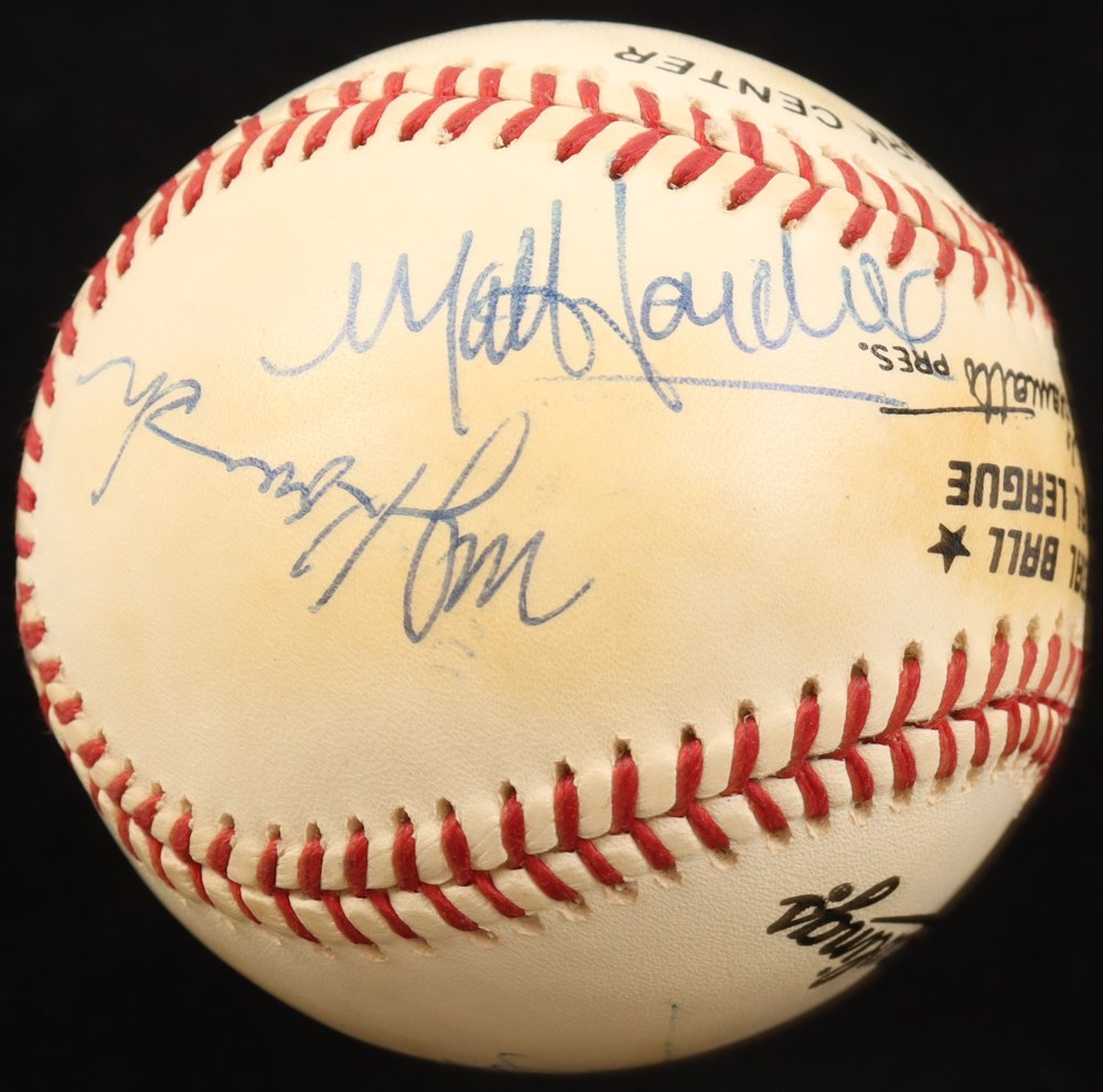 "The Beach Boys" ONL Baseball Signed & Inscribed By (6) with Al Jardine, Carl Wilson, Mike Love, Bruce Johnston (PSA) at PristineAuction.com "The Beach Boys" ONL Baseball Signed & Inscribed By (6) with Al Jardine, Carl Wilson, Mike Love, Bruce Johnston (PSA) at PristineAuction.com
