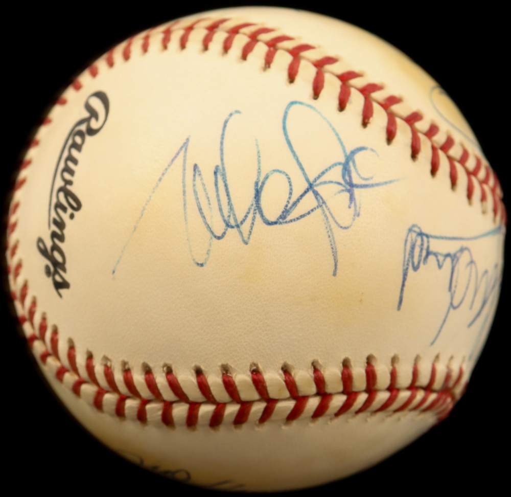 "The Beach Boys" ONL Baseball Signed & Inscribed By (6) with Al Jardine, Carl Wilson, Mike Love, Bruce Johnston (PSA) at PristineAuction.com "The Beach Boys" ONL Baseball Signed & Inscribed By (6) with Al Jardine, Carl Wilson, Mike Love, Bruce Johnston (PSA) at PristineAuction.com