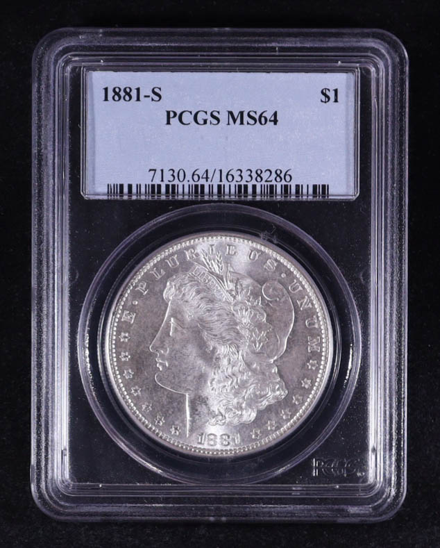 1881-S Morgan Silver $1 Dollar (PCGS MS64) at PristineAuction.com 1881-S Morgan Silver $1 Dollar (PCGS MS64) at PristineAuction.com
