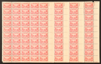 U.S. Postage 2¢ "Andrew Jackson / Winfield Scott" U.S. Army & Navy Generals Stamp - Issued January 15th 1937 - Full Original Uncut Sheet Of (50) Stamps at PristineAuction.com