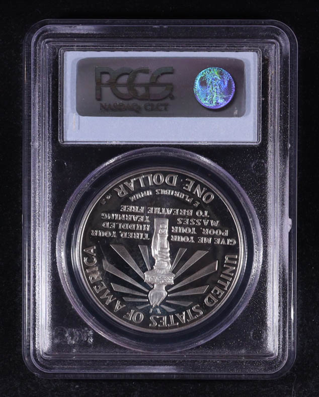 1986-S Statue of Liberty Commemorative Silver $1 Dollar (PCGS PR69DCAM) at PristineAuction.com 1986-S Statue of Liberty Commemorative Silver $1 Dollar (PCGS PR69DCAM) at PristineAuction.com