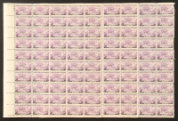 U.S. Postage 3&cent; "Oregon Territory Centennial" Stamp - Issued July 14th 1936 - Full Original Uncut Sheet Of (50) Stamps at PristineAuction.com