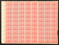 U.S. Postage 2¢ "Decatur / MacDonough" U.S. Navy War of 1812 Commemorative Stamp - Issued January 15th 1937 - Full Original Uncut Sheet Of (50) Stamps at PristineAuction.com