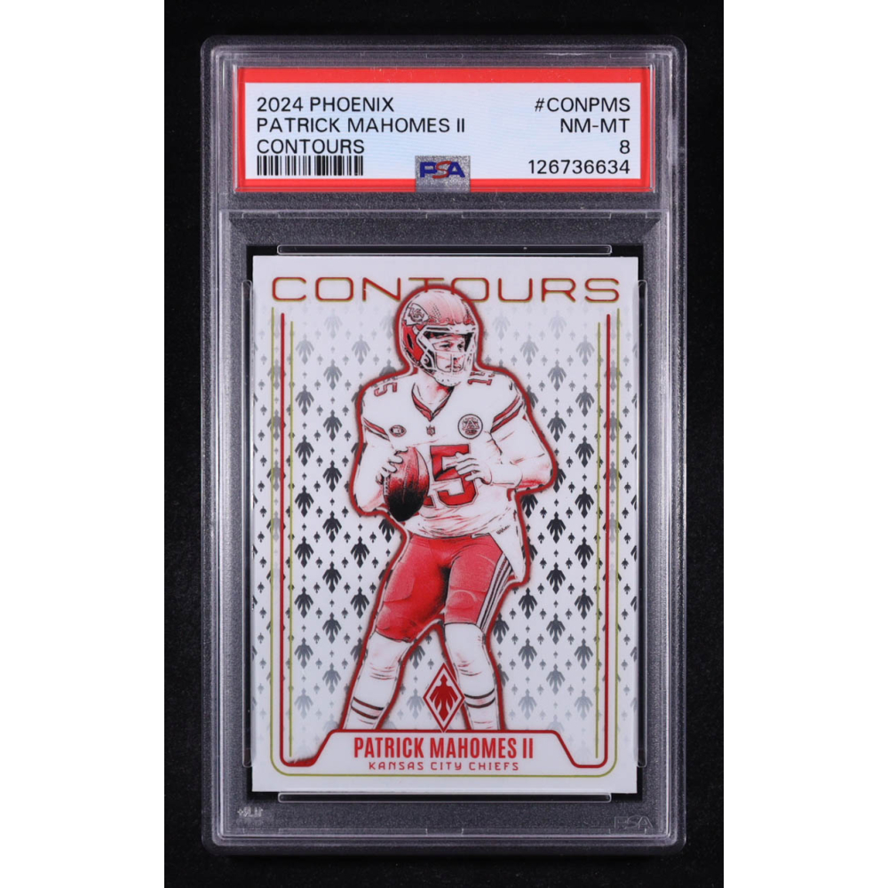 Patrick Mahomes II 2024 Panini Phoenix Contours #9 (PSA 8) at PristineAuction.com