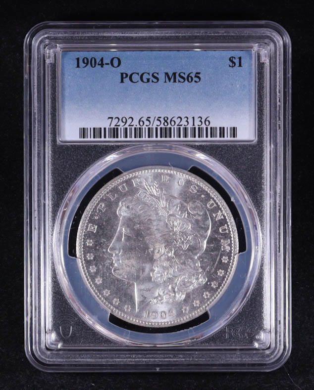 1904-O Morgan Silver $1 Dollar (PCGS MS65) at PristineAuction.com 1904-O Morgan Silver $1 Dollar (PCGS MS65) at PristineAuction.com
