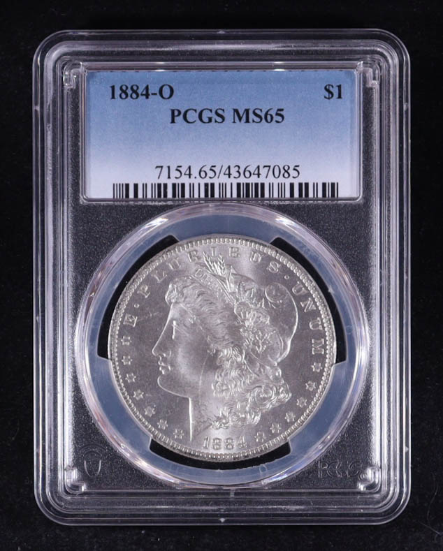 1884-O Morgan Silver $1 Dollar (PCGS MS65) at PristineAuction.com 1884-O Morgan Silver $1 Dollar (PCGS MS65) at PristineAuction.com