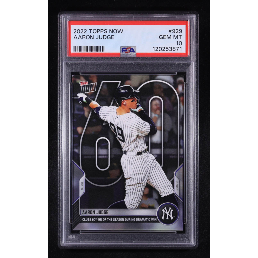 Aaron Judge 2022 Topps Now #929 (PSA 10) at PristineAuction.com