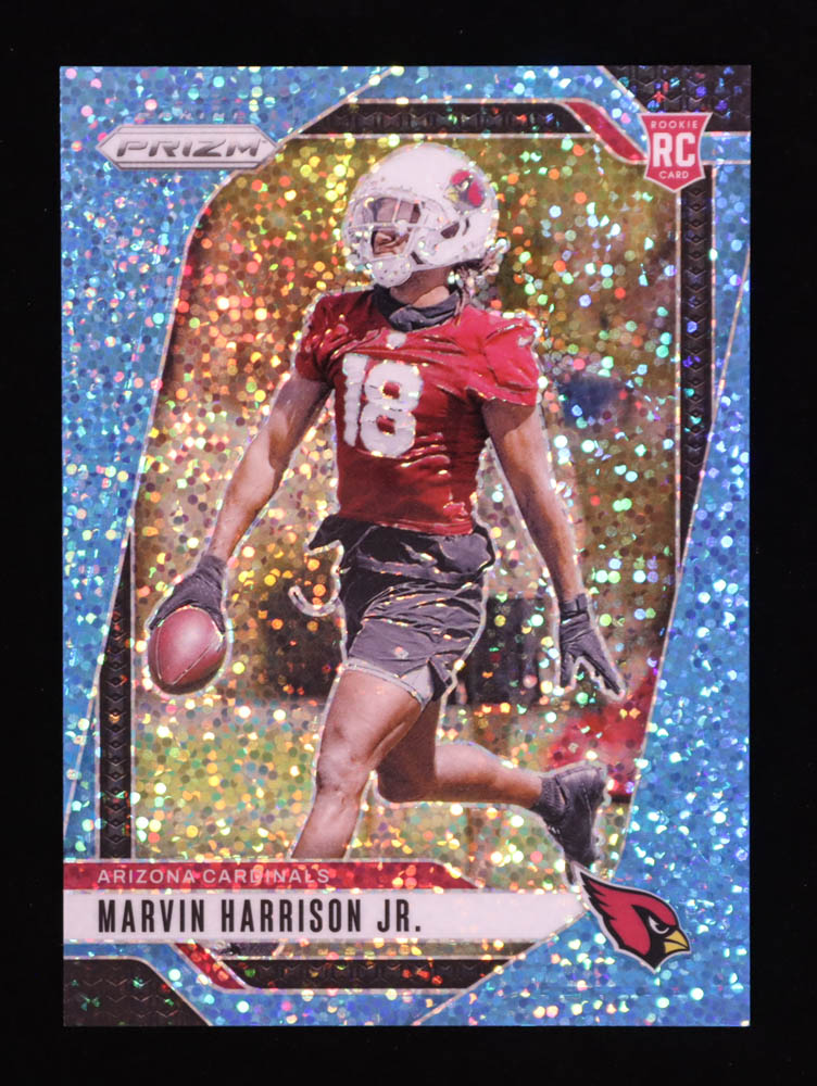 Marvin Harrison Jr. 2024 Panini Prizm Prizms Blue Sparkle #375 RC #28/96 at PristineAuction.com Marvin Harrison Jr. 2024 Panini Prizm Prizms Blue Sparkle #375 RC #28/96 at PristineAuction.com