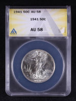 1941 Walking Liberty 50C Silver Half Dollar (ANACS AU58) at PristineAuction.com