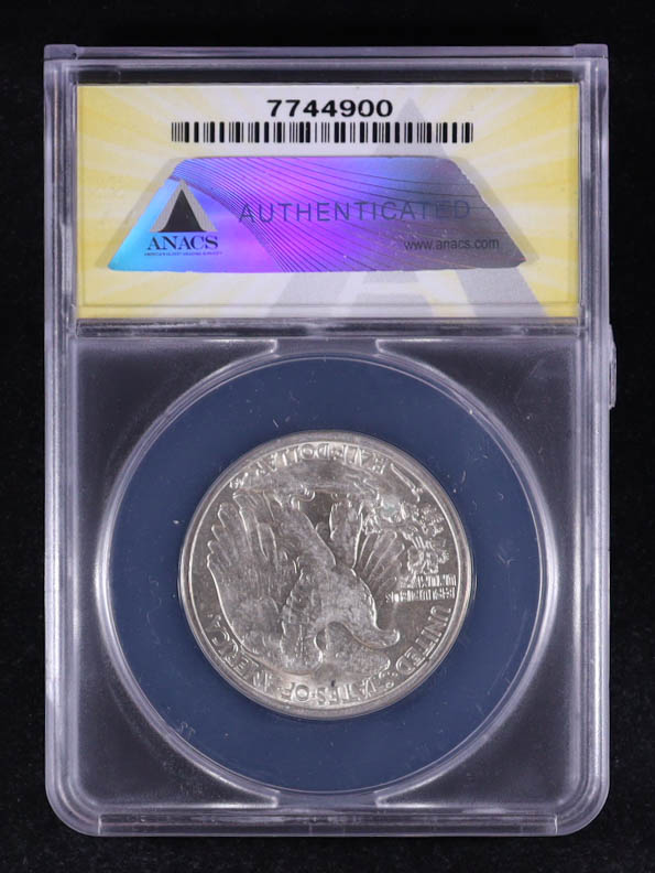 1941-D Walking Liberty 50C Silver Half Dollar (ANACS AU58) at PristineAuction.com 1941-D Walking Liberty 50C Silver Half Dollar (ANACS AU58) at PristineAuction.com