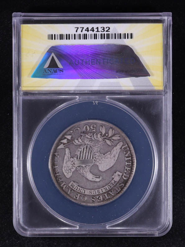 1829 Capped Bust 50C Silver Half Dollar, O-105 / R1 (ANACS F12) at PristineAuction.com 1829 Capped Bust 50C Silver Half Dollar, O-105 / R1 (ANACS F12) at PristineAuction.com