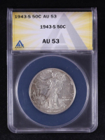 1943-S Walking Liberty 50C Silver Half Dollar (ANACS AU53) at PristineAuction.com