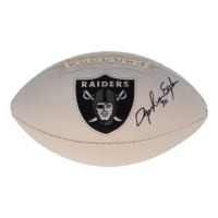 Mark van Eeghen Signed Raiders Logo Football (Beckett) at PristineAuction.com