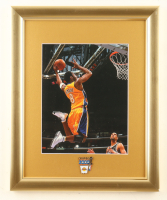 Kobe Bryant "Slam Dunk" Custom Framed Photo Display with Lakers Pin at PristineAuction.com