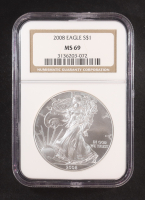 2008 American Silver Eagle (NGC MS69) at PristineAuction.com