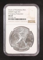 2020-(P) American Silver Eagle, Emergency Production - Struck at Philadelphia Mint (NGC MS69) at PristineAuction.com