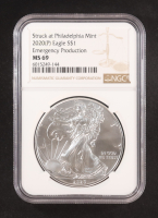 2020-(P) American Silver Eagle, Emergency Production - Struck at Philadelphia Mint (NGC MS69) at PristineAuction.com