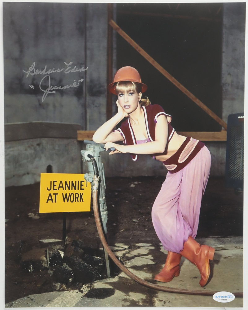 Barbara Eden Signed "I Dream of Jeannie" 11x14 Photo Inscribed "Jeannie" (ACOA) at PristineAuction.com Barbara Eden Signed "I Dream of Jeannie" 11x14 Photo Inscribed "Jeannie" (ACOA) at PristineAuction.com