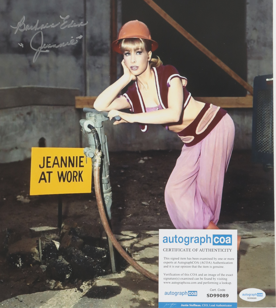 Barbara Eden Signed "I Dream of Jeannie" 11x14 Photo Inscribed "Jeannie" (ACOA) at PristineAuction.com Barbara Eden Signed "I Dream of Jeannie" 11x14 Photo Inscribed "Jeannie" (ACOA) at PristineAuction.com