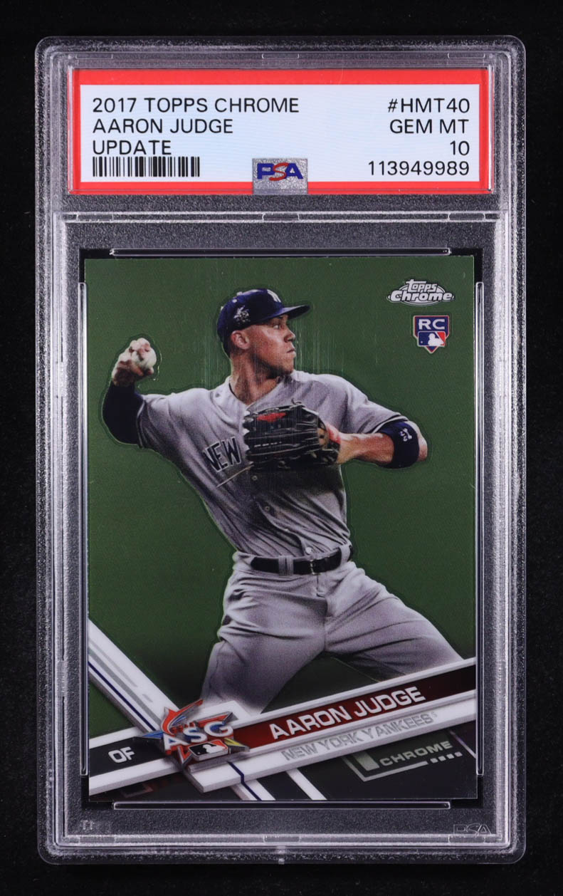 Aaron Judge 2017 Topps Chrome Update #HMT40 AS RC (PSA 10) at PristineAuction.com Aaron Judge 2017 Topps Chrome Update #HMT40 AS RC (PSA 10) at PristineAuction.com