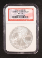 2006 American Silver Eagle, First 50,000 Struck (NGC MS69) at PristineAuction.com