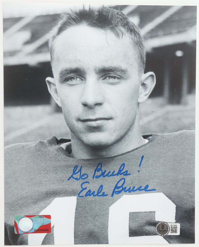 Earle Bruce Signed Ohio State Buckeyes 8x10 Photo Inscribed "Go Bucks!" (Beckett) at PristineAuction.com Earle Bruce Signed Ohio State Buckeyes 8x10 Photo Inscribed "Go Bucks!" (Beckett) at PristineAuction.com