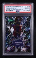 Lamine Yamal 2025 Wild Card Splat NSCC Blue Sparkles Background 1 #LY6 #1/10 (PSA 10) at PristineAuction.com