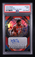 Julius Erving 2023-24 Panini Prizm Franchise Favorites Signatures Prizms Red #7 #72/99 (PSA 9) at PristineAuction.com