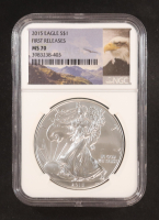2015 American $1 Dollar Silver Eagle, First Releases (NGC MS70) at PristineAuction.com