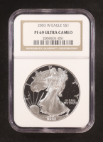 2003-(W) Proof American $1 Dollar Silver Eagle (NGC PF69 ULTRA CAMEO) at PristineAuction.com