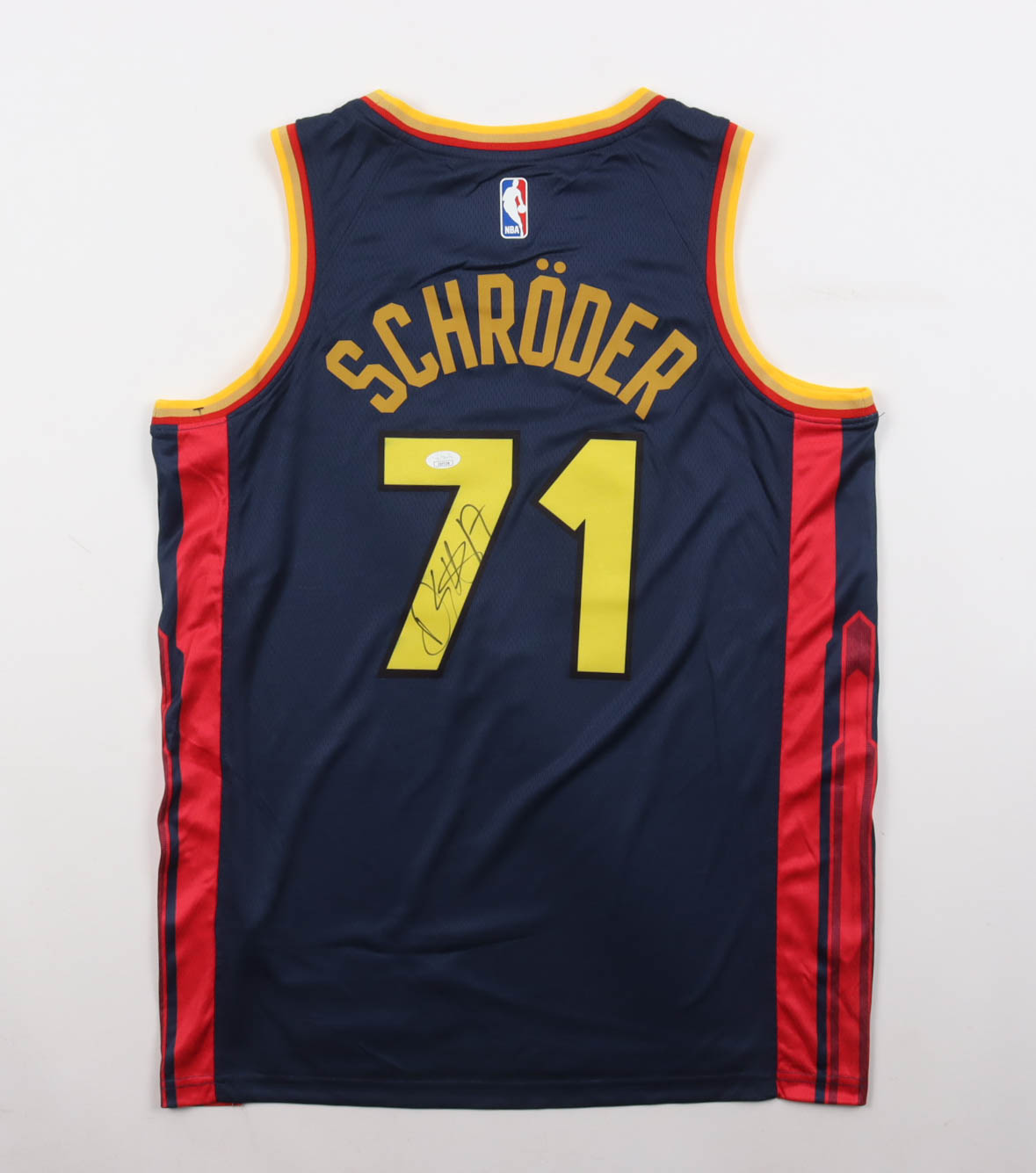 Dennis Schroder Signed Warriors Nike Authentic Jersey (JSA) at PristineAuction.com Dennis Schroder Signed Warriors Nike Authentic Jersey (JSA) at PristineAuction.com