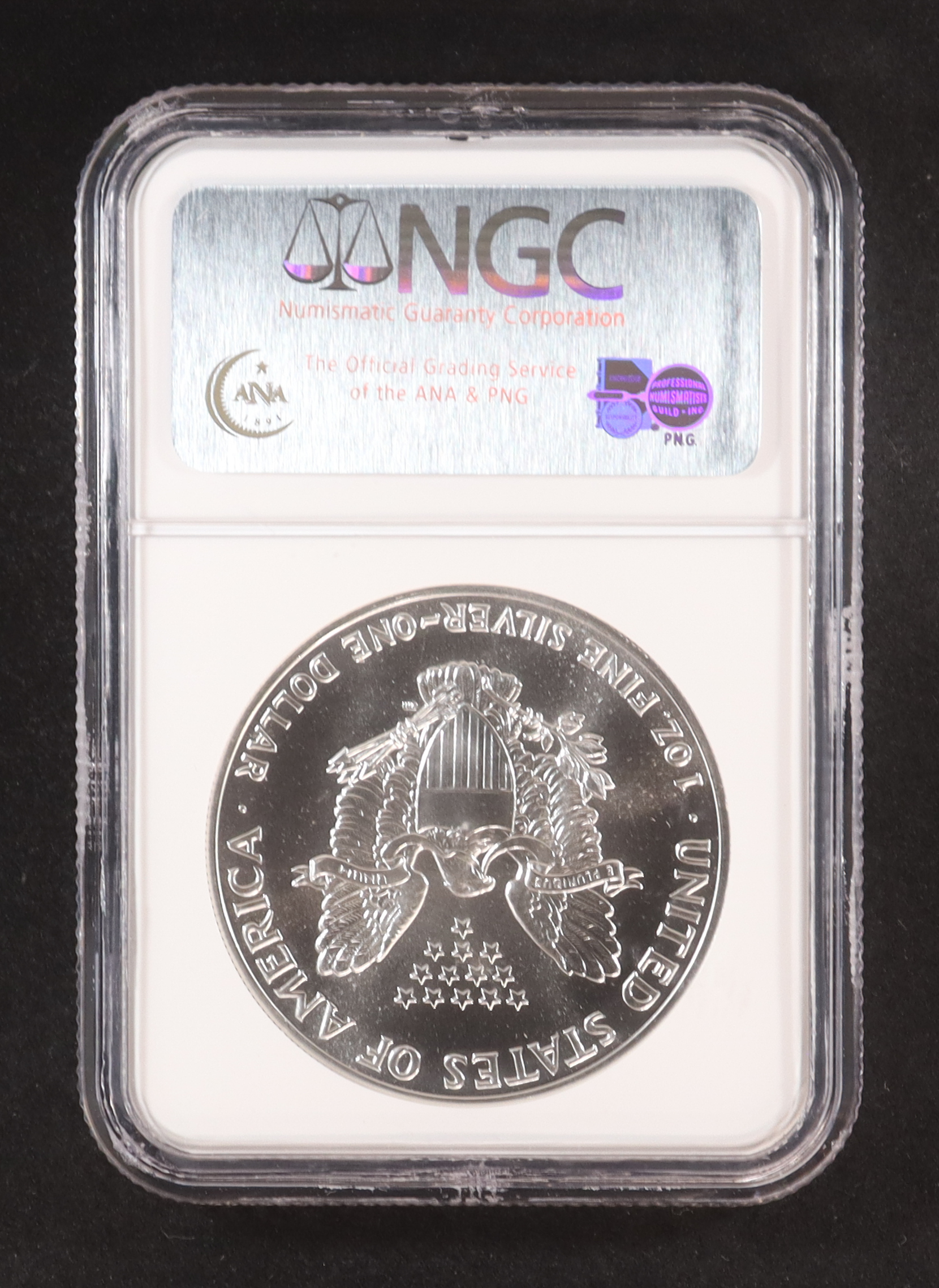 1989 American $1 Dollar Silver Eagle (NGC MS69) at PristineAuction.com 1989 American $1 Dollar Silver Eagle (NGC MS69) at PristineAuction.com