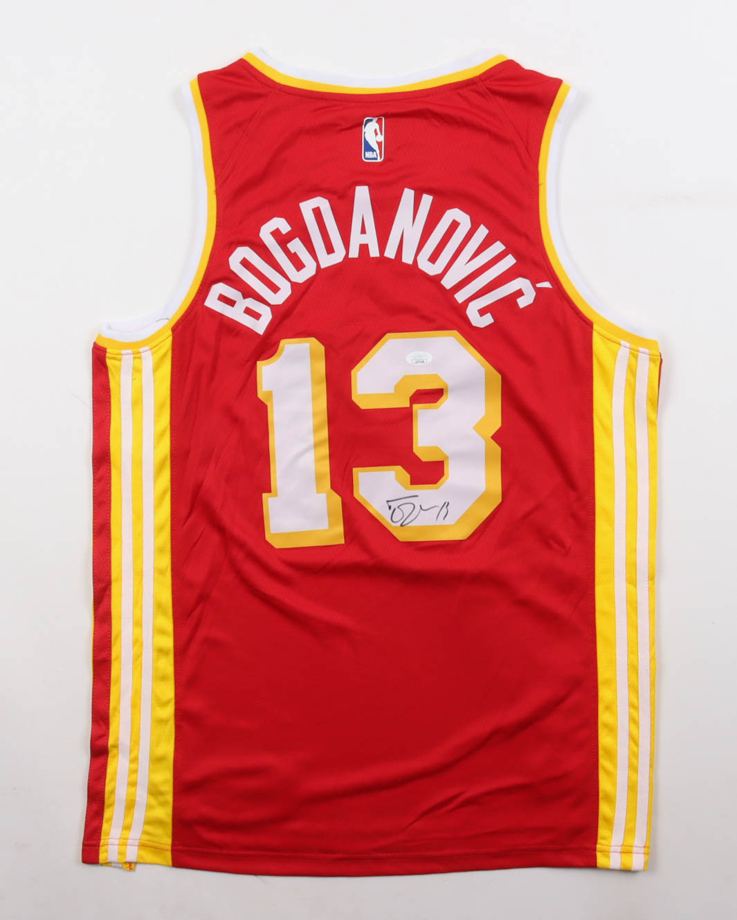 Bogdan Bogdanovic Signed Hawks Nike Authentic Jersey (JSA) at PristineAuction.com Bogdan Bogdanovic Signed Hawks Nike Authentic Jersey (JSA) at PristineAuction.com
