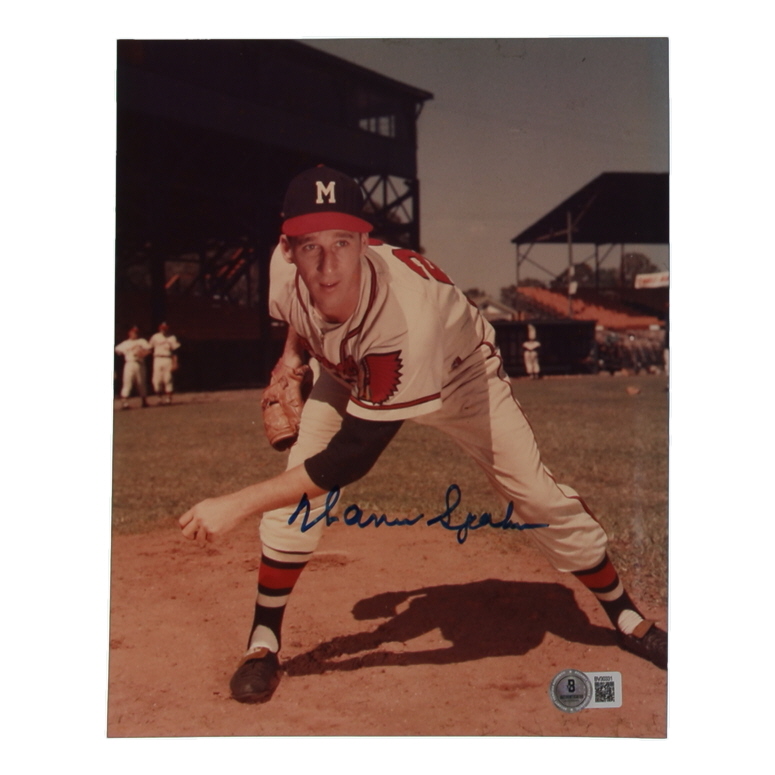 Warren Spahn Signed Braves 8x10 Photo (Beckett) at PristineAuction.com Warren Spahn Signed Braves 8x10 Photo (Beckett) at PristineAuction.com