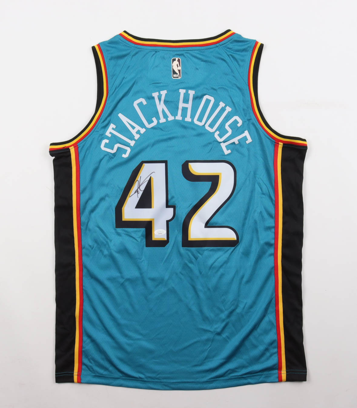 Jerry Stackhouse Signed Pistons Nike Authentic Jersey (JSA) at PristineAuction.com Jerry Stackhouse Signed Pistons Nike Authentic Jersey (JSA) at PristineAuction.com