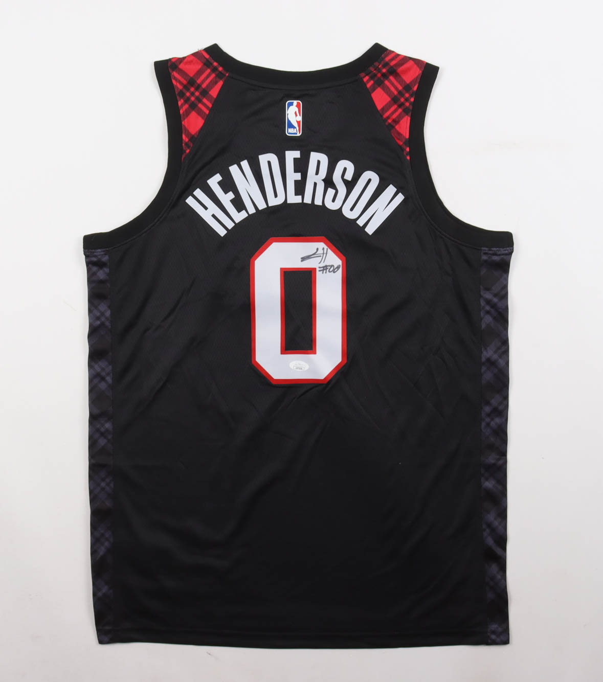Scoot Henderson Signed Trail Blazers Nike Authentic Jersey (JSA) at PristineAuction.com Scoot Henderson Signed Trail Blazers Nike Authentic Jersey (JSA) at PristineAuction.com