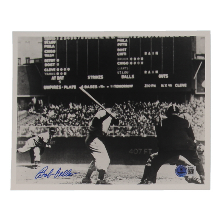 Bob Feller Signed Indians 8x10 Photo (Beckett) at PristineAuction.com Bob Feller Signed Indians 8x10 Photo (Beckett) at PristineAuction.com