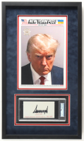 Donald Trump Signed Custom Framed Cut Display (PSA | Auto 9) at PristineAuction.com