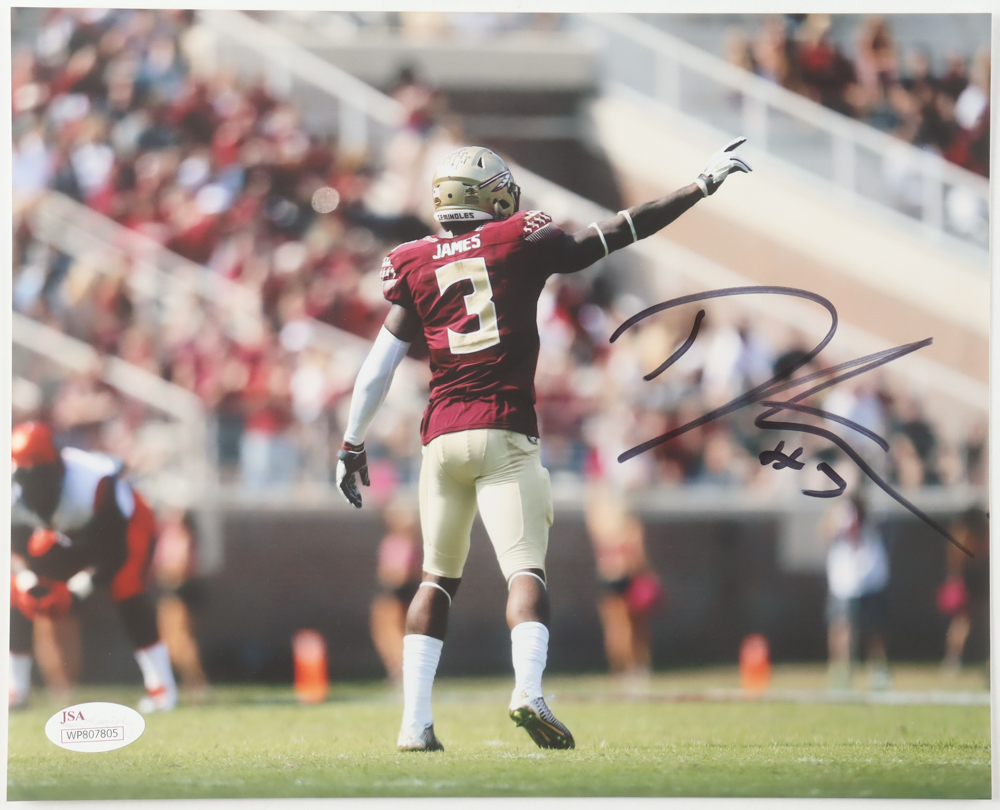 Derwin James Signed Florida State Seminoles 8x10 Photo (JSA) at PristineAuction.com Derwin James Signed Florida State Seminoles 8x10 Photo (JSA) at PristineAuction.com