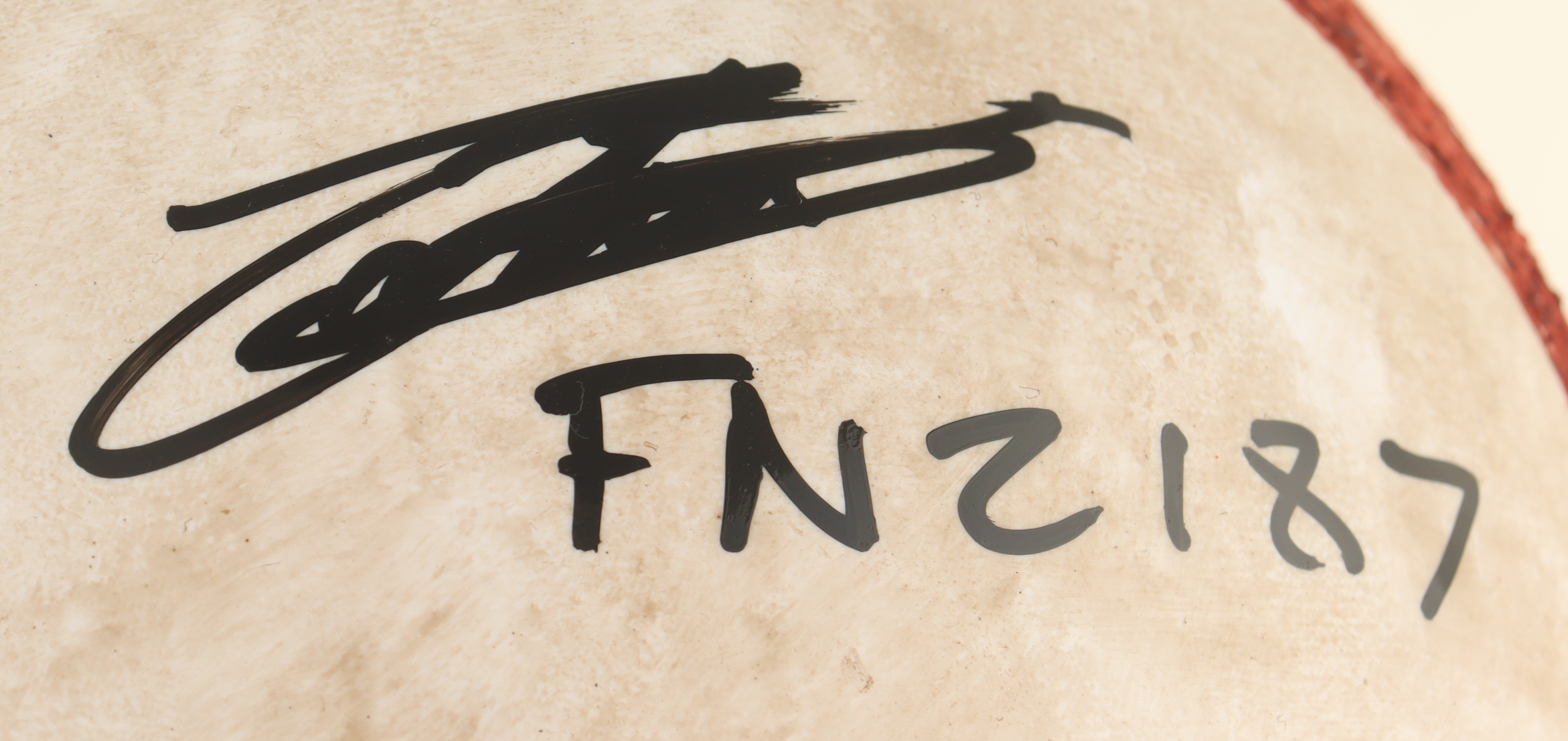 John Boyega Signed "Star Wars" Black Series First Order Stormtrooper Helmet Inscribed "FN-2187" (Celebrity Authentics) at PristineAuction.com John Boyega Signed "Star Wars" Black Series First Order Stormtrooper Helmet Inscribed "FN-2187" (Celebrity Authentics) at PristineAuction.com