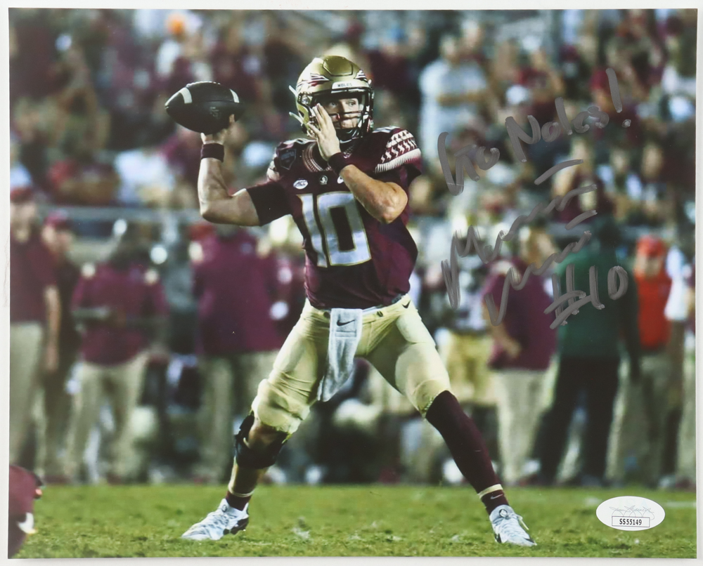 McKenzie Milton Signed Florida State Seminoles 8x10 Photo Inscribed "Go Noles" (JSA) at PristineAuction.com McKenzie Milton Signed Florida State Seminoles 8x10 Photo Inscribed "Go Noles" (JSA) at PristineAuction.com