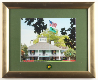 "The Clubhouse at Augusta National Golf Course" Custom Framed Photo Display with Masters Pin at PristineAuction.com