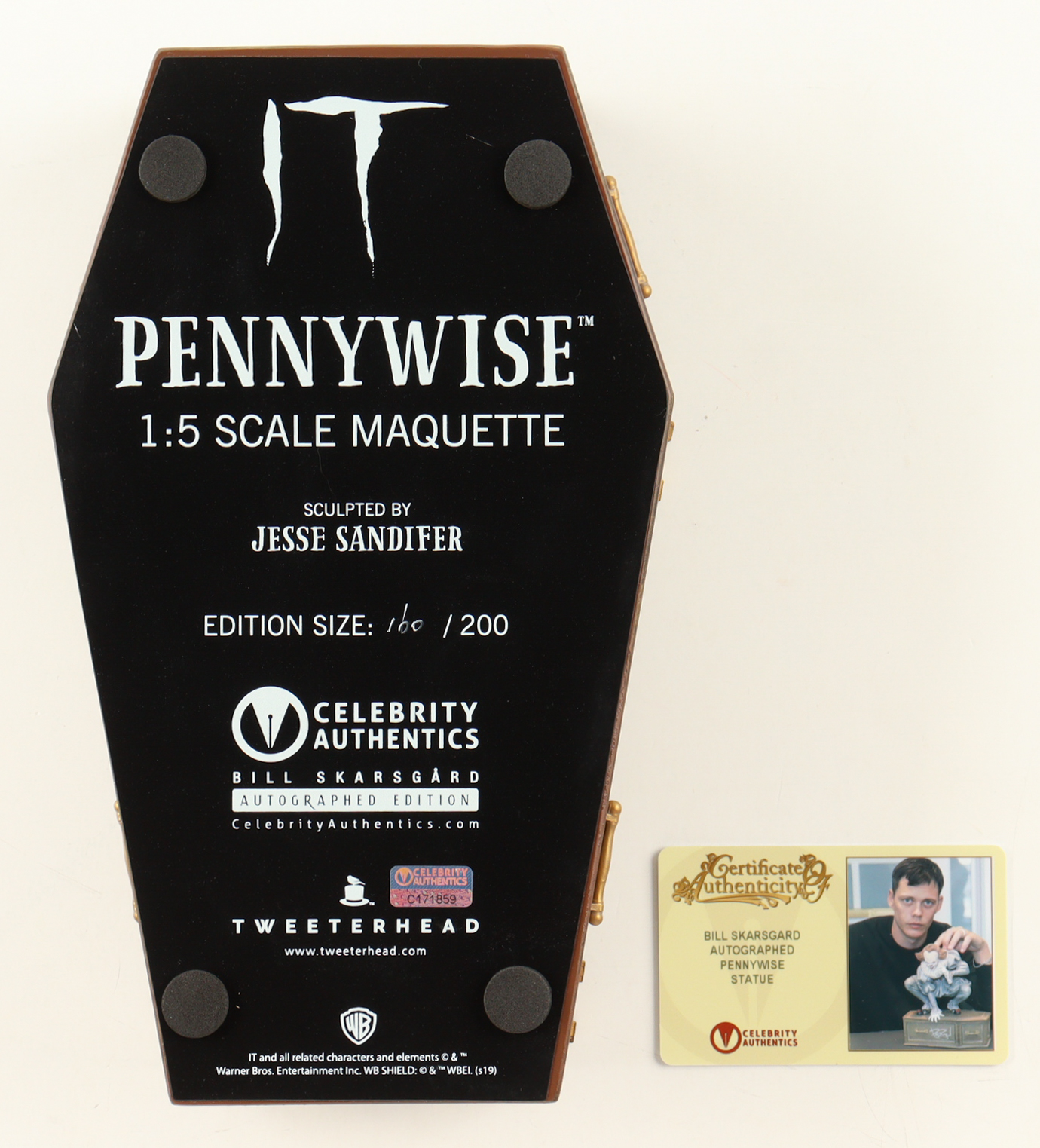 Bill Skarsgard Signed "IT" Pennywise the Clown 1:5 Scale Maquette (Celebrity Authentics) at PristineAuction.com Bill Skarsgard Signed "IT" Pennywise the Clown 1:5 Scale Maquette (Celebrity Authentics) at PristineAuction.com