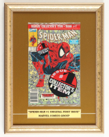 1970 "Spider-Man" Issue #88 Custom Framed Marvel Comic Book Display with Spider-Man Pin at PristineAuction.com