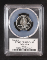 2006-S U.S. State Quarter Series, Nebraska - 90% Silver Deep Cameo Proof (PCGS PR69DCAM) at PristineAuction.com