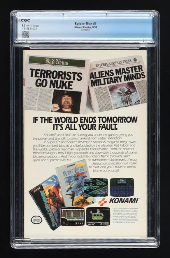 1990 "Spider-Man" Issue #1 Marvel Comic Book (CGC 8.5) at PristineAuction.com 1990 "Spider-Man" Issue #1 Marvel Comic Book (CGC 8.5) at PristineAuction.com
