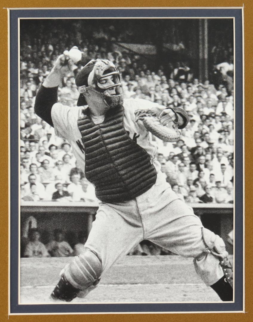 Yogi Berra Signed Custom Framed Cut Display with Jersey & Yankees World Series Pin (PSA) at PristineAuction.com Yogi Berra Signed Custom Framed Cut Display with Jersey & Yankees World Series Pin (PSA) at PristineAuction.com