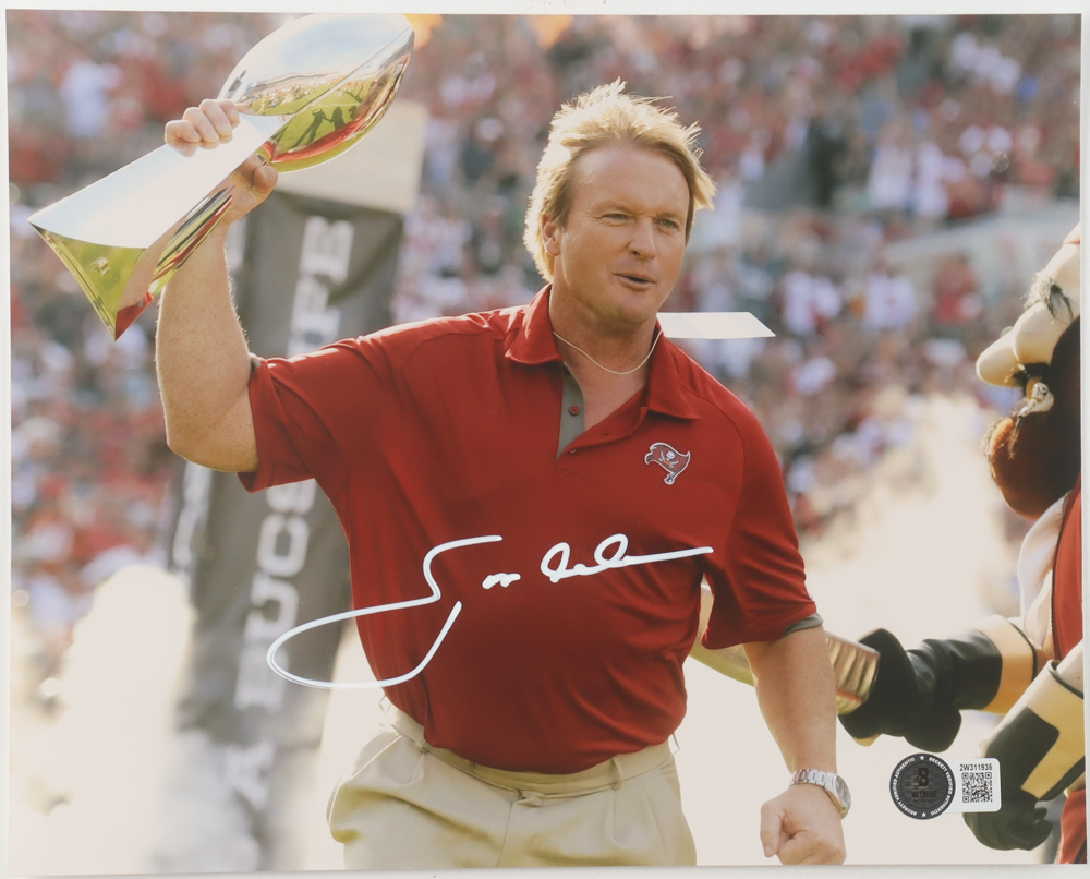 Jon Gruden Signed Buccaneers 8x10 Photo (Beckett) at PristineAuction.com Jon Gruden Signed Buccaneers 8x10 Photo (Beckett) at PristineAuction.com